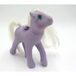 MLP My Little Pony Forget Me Not Flutter 1986 G1 Purple NO WINGS Retro Vintage